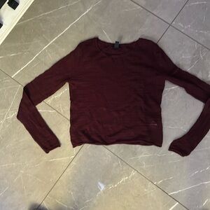 GAP Maroon Crocket Crop Sweater - Size M- Excellent Condition